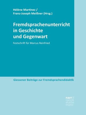 cover image of Fremdsprachenunterricht in Geschichte und Gegenwart